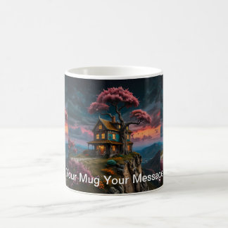 Mug Charmant Cottage au Bord de la Falaise