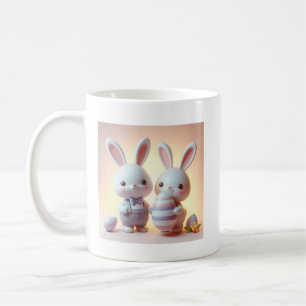 Mug Charmant lapin de Pâques 3D avec Oeuf Festif
