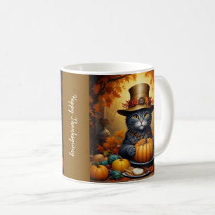 Mug Charmant Thanksgiving Chat en déguisement