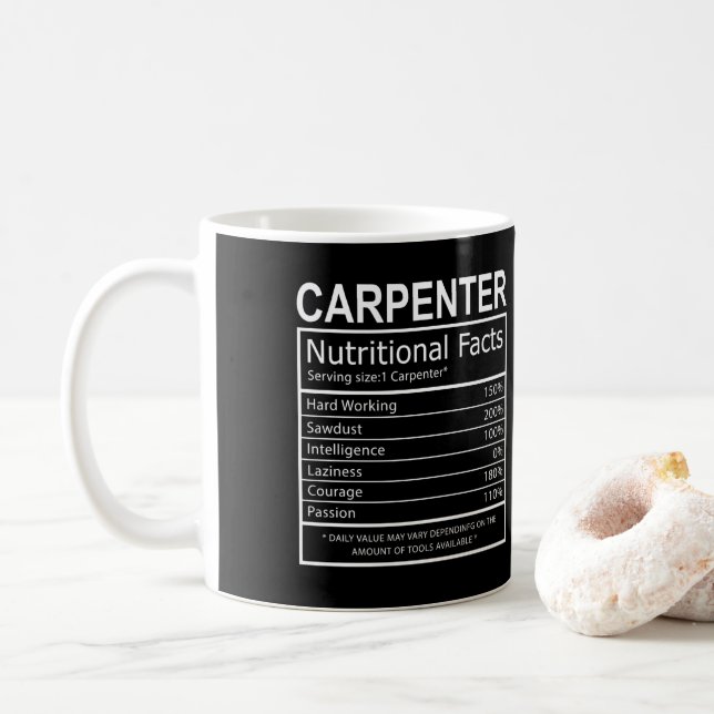 Mug Charmante menuiserie papa charpentier (Avec donut)