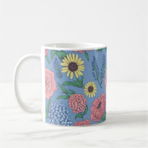 Charming floral Mugs, Cadeaux parfaits pour Flower