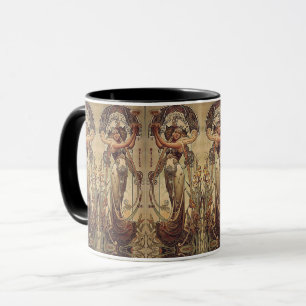 Mug Charnière élégante femme Art nouveau