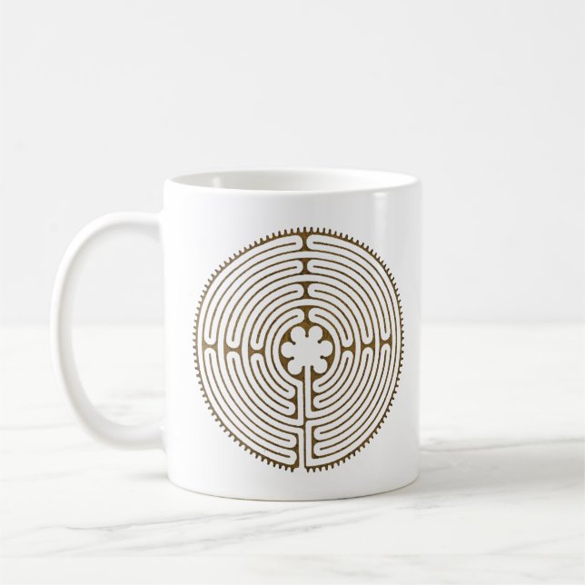 Mug Chartres Labyrinthe - Symbole spirituel Antique 1 (Gauche)