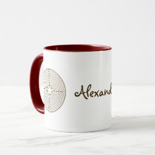 Mug Chartres Labyrinthe - Symbole spirituel Antique 1