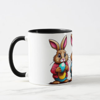 Mug Chasse aux larves : Équipe de lapins de rêve Pâque