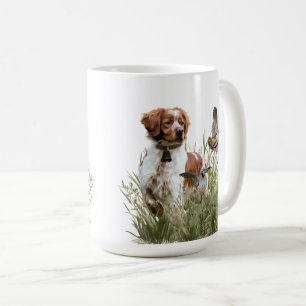 Mug Chasse avec un chien breton, Art