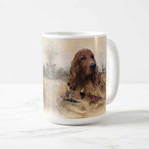 Mug Chasse de Setter irlandais faisan, Art