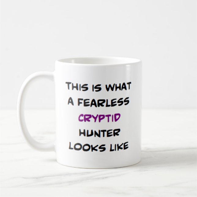 Mug chasseur cryptique, sans peur (Gauche)