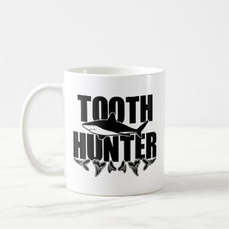 Mug Chasseur de dents Paléontologie Requin dents Colle