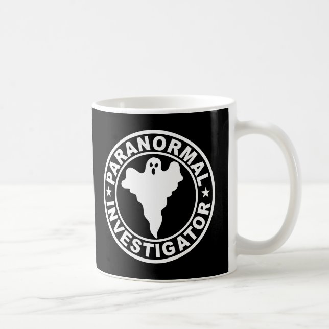 Mug Chasseur paranormal de fantôme de logo (Droite)