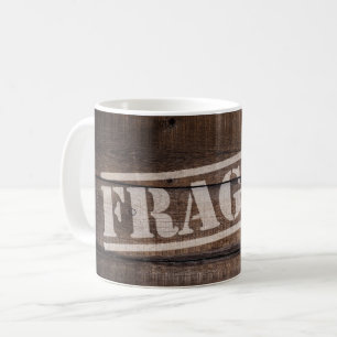 Mug Châssis en bois fragile vintage brun rustique