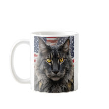 Chat à coon Patriotique Maine