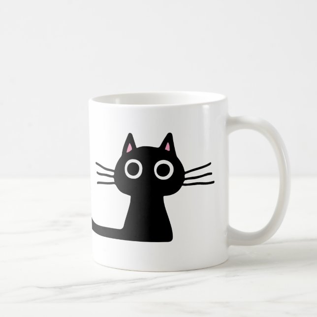 Mug Chat à Kitty Noir Quirky | Amoureux des chats cibl (Droite)