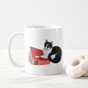 Mug Chat à la boule de livre