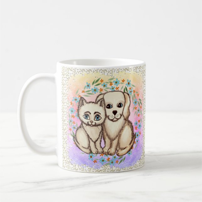 Mug Chat aime chien  (Gauche)