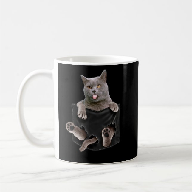 Mug Chat Anglais Shorthair À Poche (Gauche)