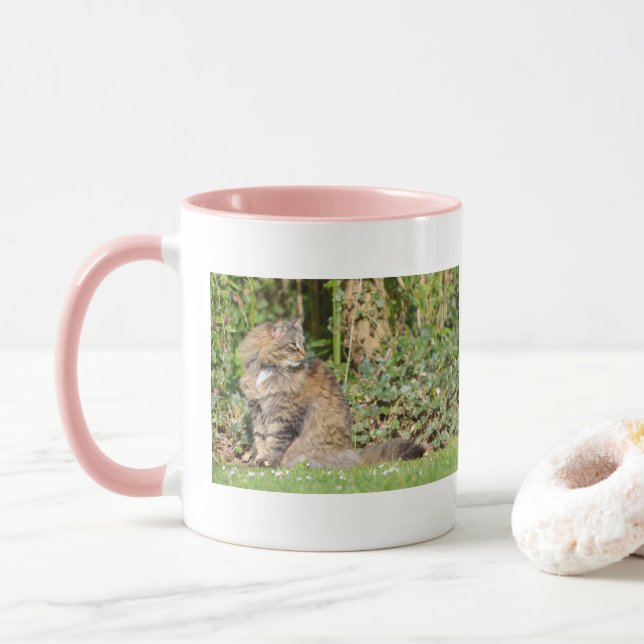 Mug Chat Angora (Avec donut)