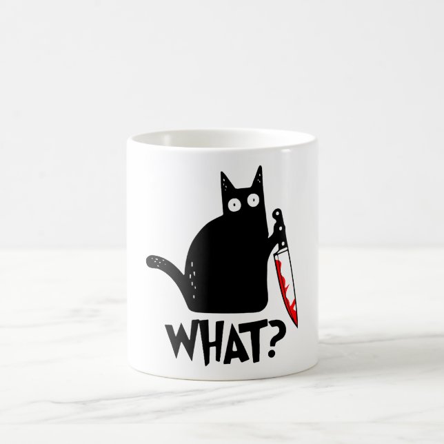 Mug Chat assassin avec couteau (Centre)
