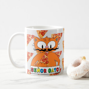 Mug Chat au style de moustache de dessin animé Señor G