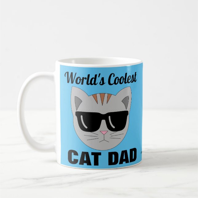 Mug Chat aux lunettes de soleil CAT les plus froides d (Gauche)
