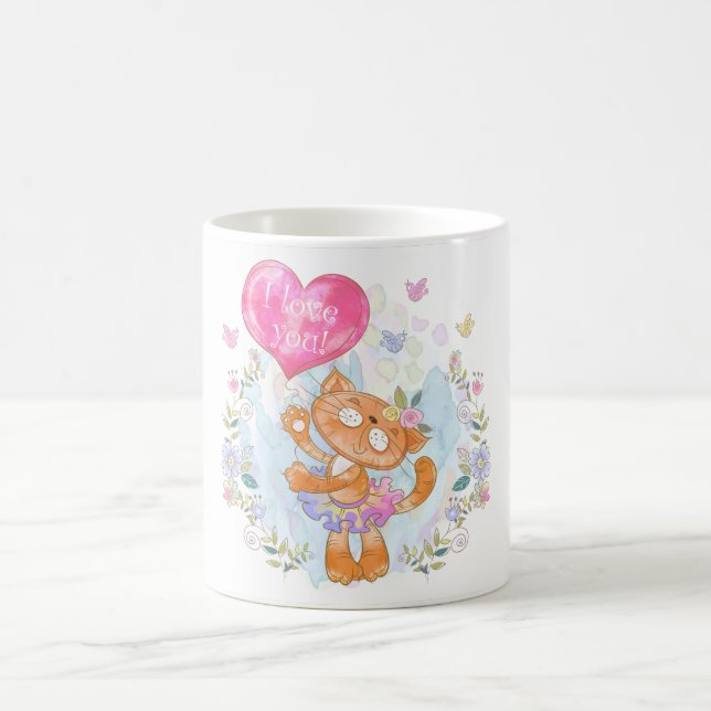 Mug Chat avec ballon (Centre)