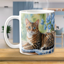 Chat Bengal Aquarelle