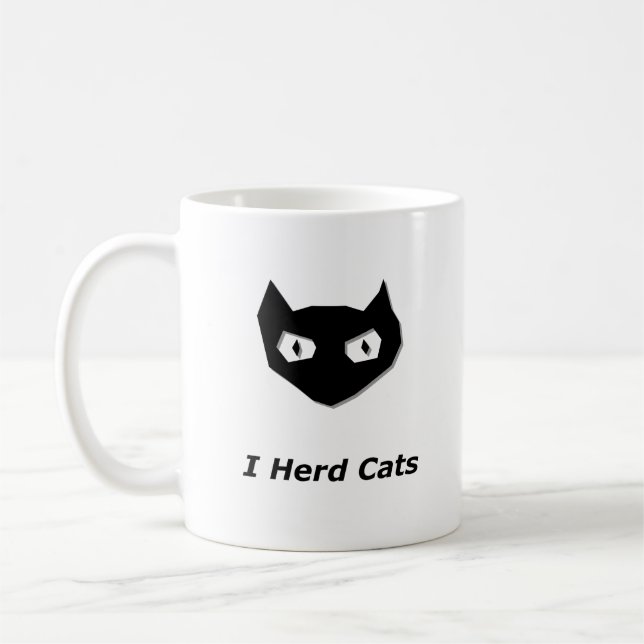 Mug Chat Boo I Herd Cats (Gauche)