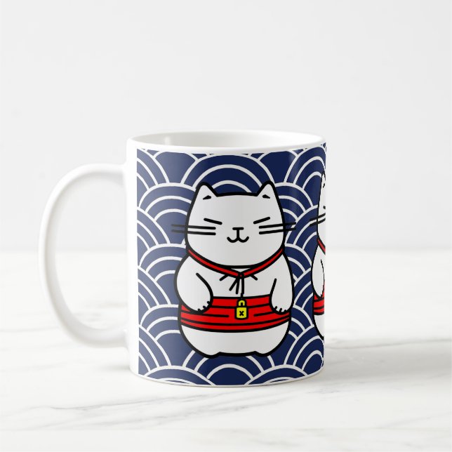 Mug Chat chanceux japonais ou Maneki-Neko (Gauche)