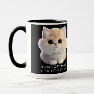 Mug Chat chaton blanc et orange moelleux