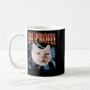 Mug Chat Chaton Ibuprofène Drôle Rétro Graphique Mème