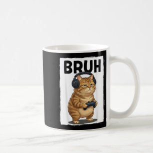 Mug Chat Cool Mec Hommes Femmes Enfants Jeux Vidéo Drô