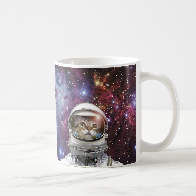 Mug Chat Cosmonaut (Droite)