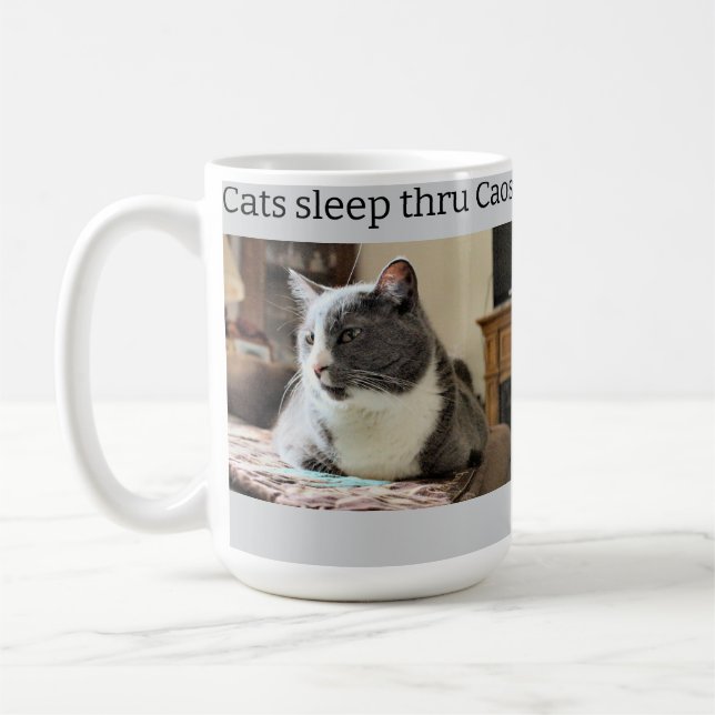 Mug Chat couché (Gauche)