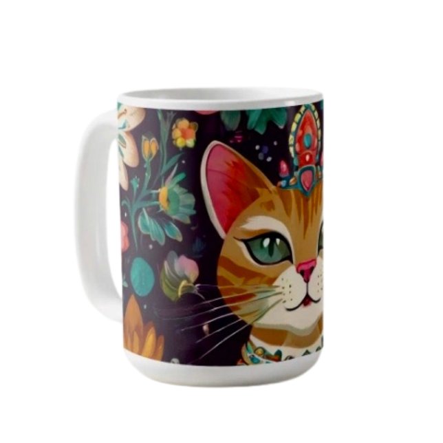 Mug Chat couronné bijou (Créateur téléchargé)