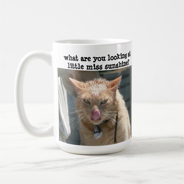 Mug Chat croustillant, sarcastique, Petite Miss Sunshi (Gauche)