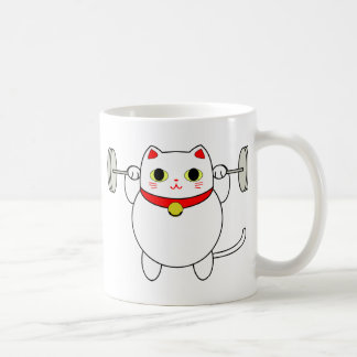 Mug Chat d'accroupissement de Maneki Neko
