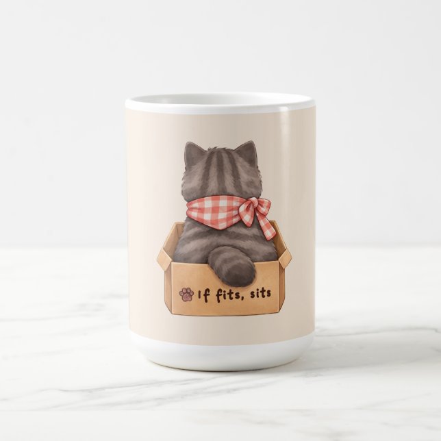 Mug Chat dans la boîte (Centre)