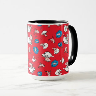 Mug Chat Dans Le Casquette Le Motif rouge poisson