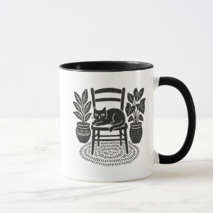 Mug Chat dans une chaise