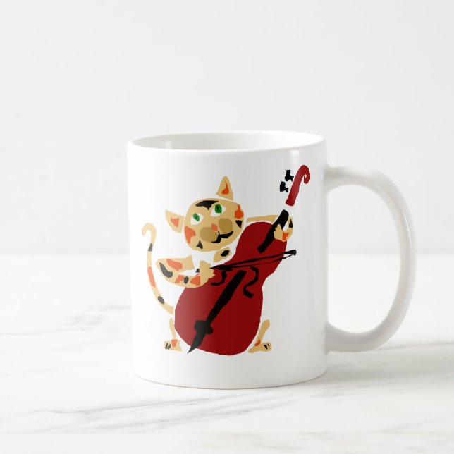 Mug Chat de calicot drôle jouant la bande dessinée (Droite)