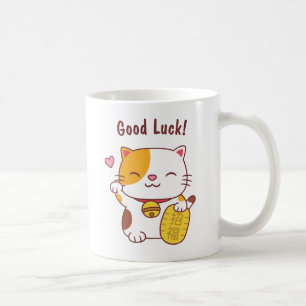 Mug Chat de Chance Kawaii Maneki Neko Japonais