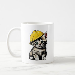 Mug Chat de construction
