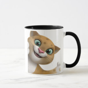 Mug Chat de dessin animé mignon et joueur en gros plan