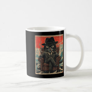 Mug Chat de mafia cool drôle The Catfather fumant vint