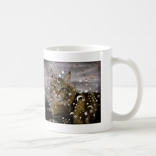 Mug Chat de magicien de Halloween (Droite)