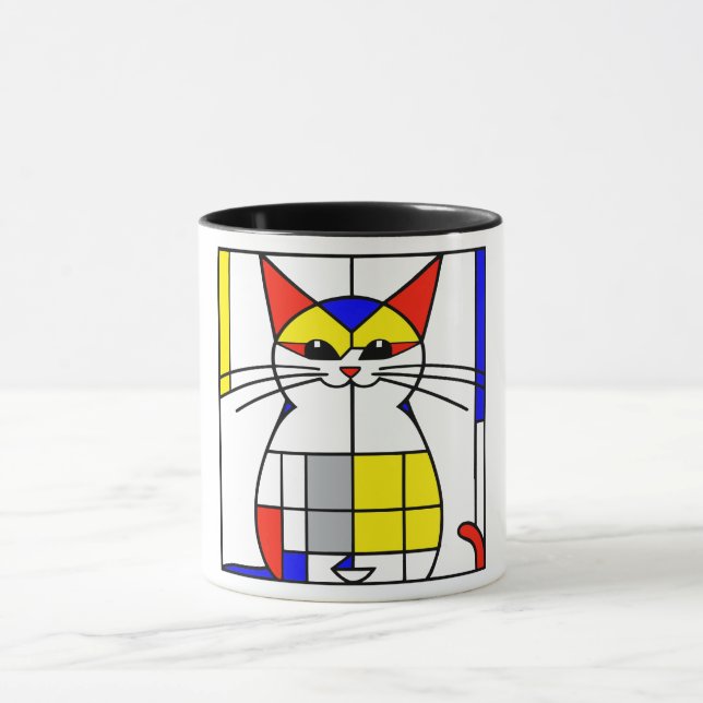 Mug Chat de Mondrian (Centre)