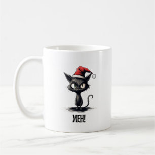 Mug Chat de Noël drôle