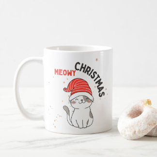 Mug chat de Noël mignon