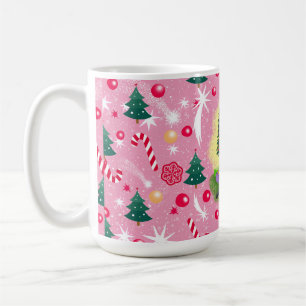 Mug Chat de Noël rose