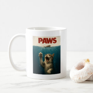 Mug Chat de parodie Pattes poursuivant une souris mign